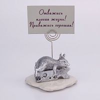 Держатель для напоминалок "Мышь обнимает сыр"
