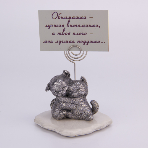 Держатель для напоминалок "Котик и кошка"