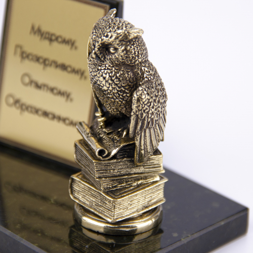 Фигурка на камне "Сова на книгах" БФКМ-63/СЗ-сова на книгах фото 3 Фигурка на камне "Сова на книгах" БФКМ-63/СЗ-сова на книгах фото 3