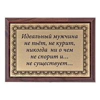 Плакетка "Идеальный мужчина..." 12х17 см