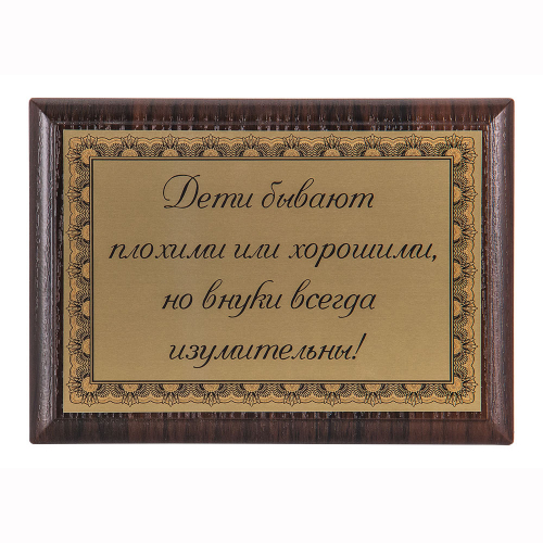 Плакетка "Дети бывают..." 12х17 см Плакетка "Дети бывают..." 12х17 см