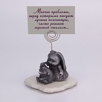 Держатель для напоминалок "Зайчиха с ёжиком"